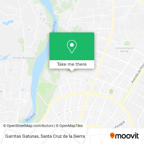 Garritas Gatunas map