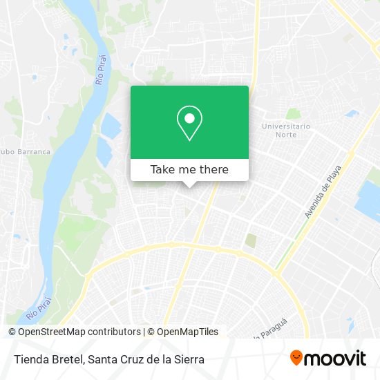 Mapa de Tienda Bretel