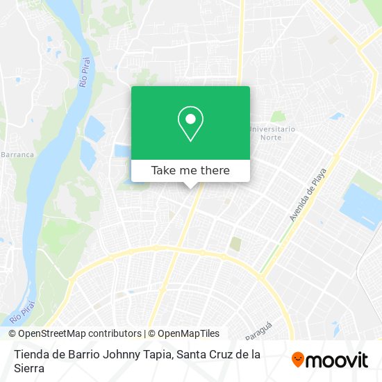 Mapa de Tienda de Barrio Johnny Tapia