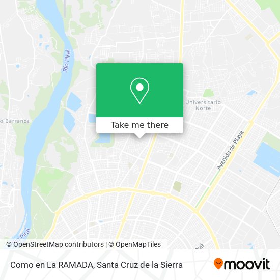 Mapa de Como en La RAMADA