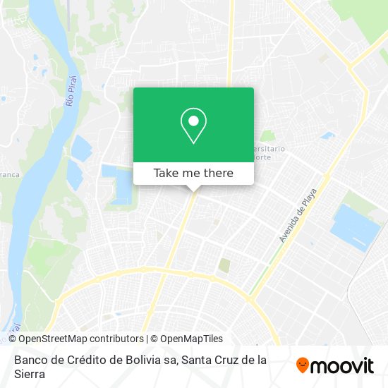 Banco de Crédito de Bolivia sa map