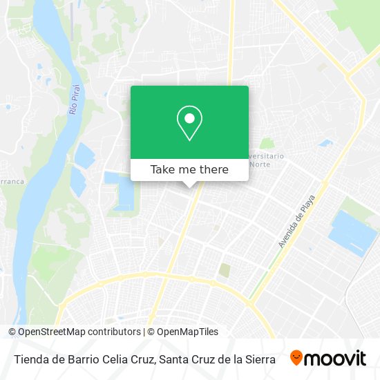 Mapa de Tienda de Barrio Celia Cruz