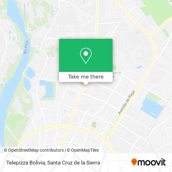 Telepizza Bolivia map