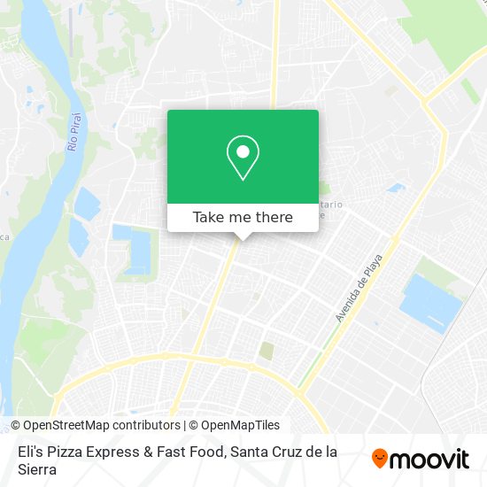 Eli's Pizza Express & Fast Food map