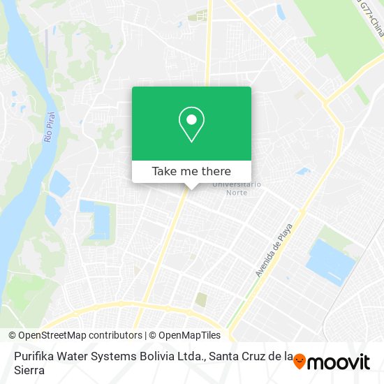 Purifika Water Systems Bolivia Ltda. map