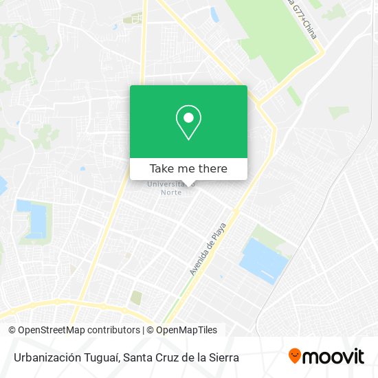 Urbanización Tuguaí map