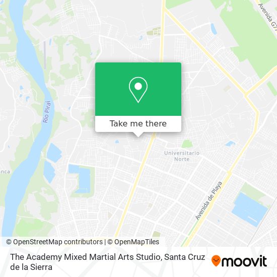 The Academy Mixed Martial Arts Studio map