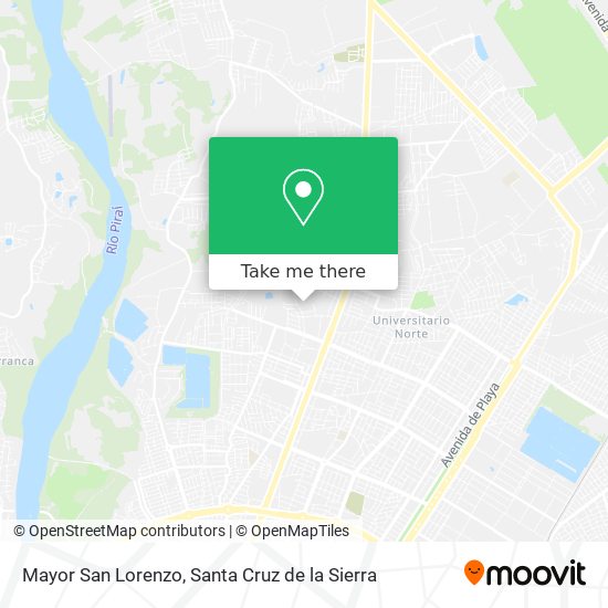 Mayor San Lorenzo map