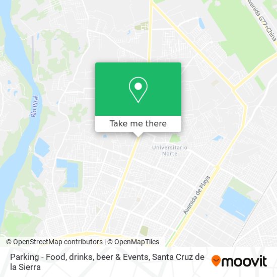 Parking - Food, drinks, beer & Events map