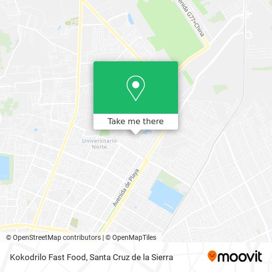 Kokodrilo Fast Food map