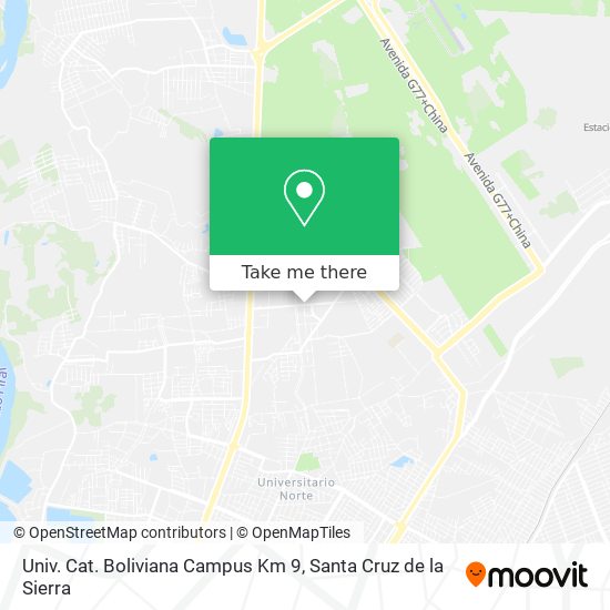 Univ. Cat. Boliviana Campus Km 9 map