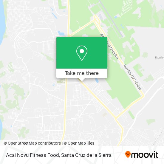 Mapa de Acai Novu Fitness Food