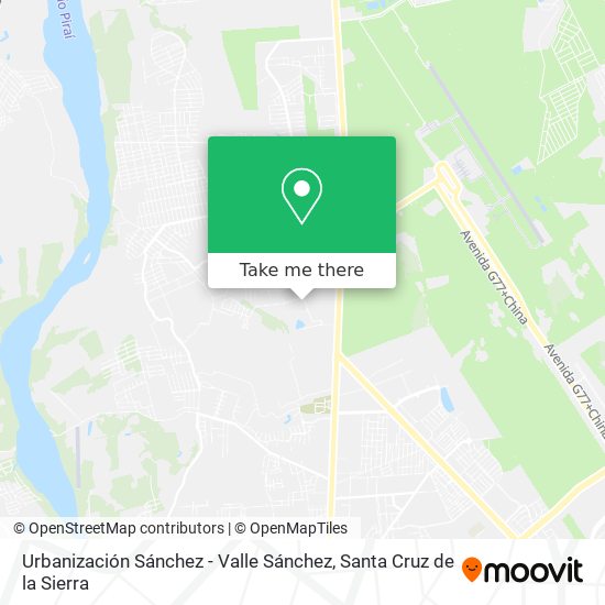 Urbanización Sánchez - Valle Sánchez map