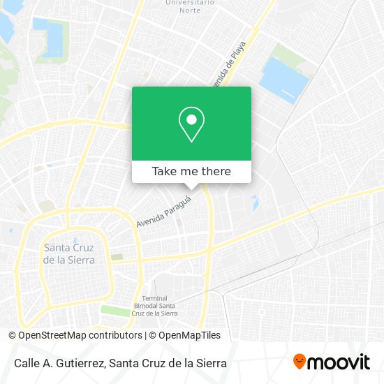 Calle A. Gutierrez map