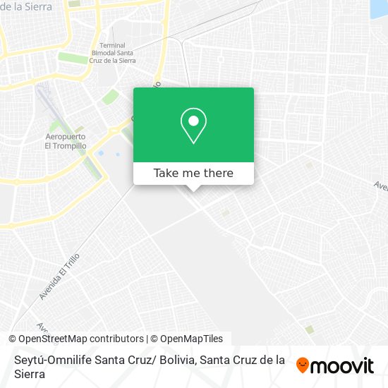 Seytú-Omnilife Santa Cruz/ Bolivia map