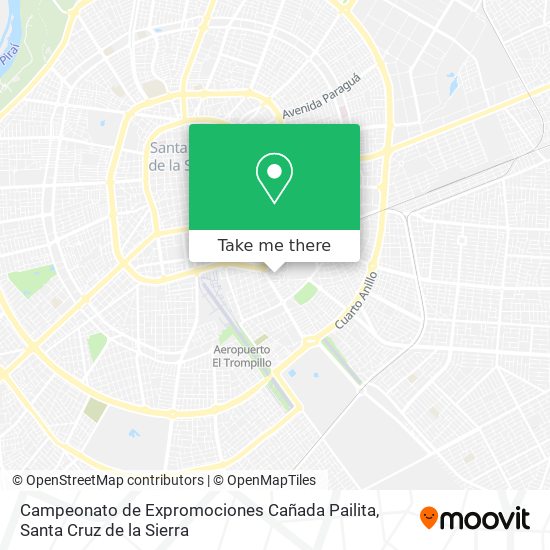 Mapa de Campeonato de Expromociones Cañada Pailita