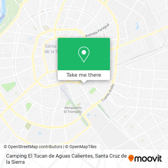 Camping El Tucan de Aguas Calientes map