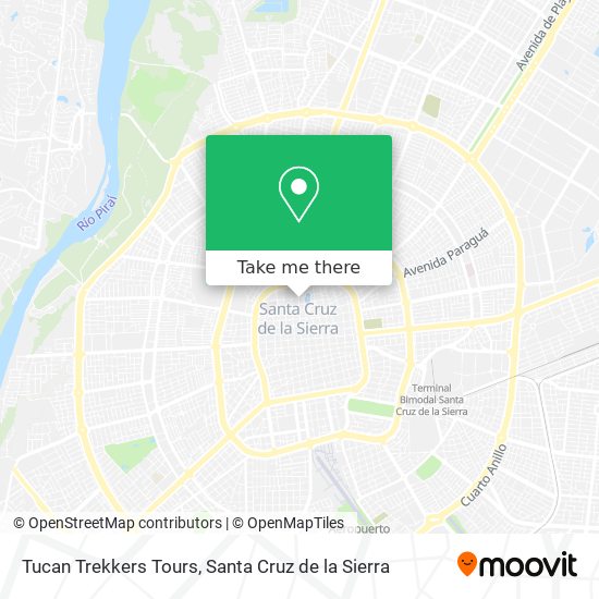 Tucan Trekkers Tours map