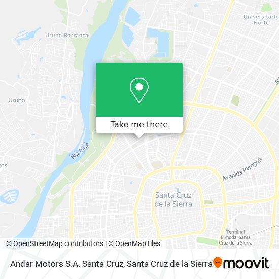 Andar Motors S.A. Santa Cruz map