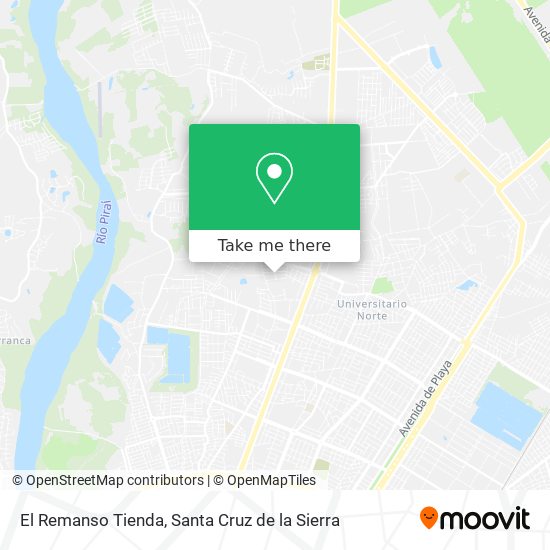 Mapa de El Remanso Tienda