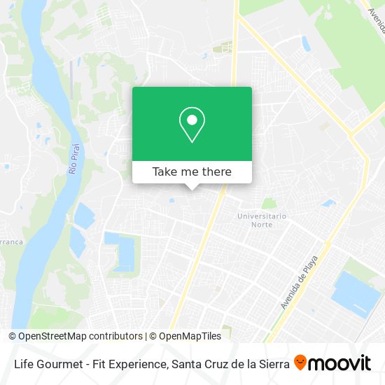 Life Gourmet - Fit Experience map