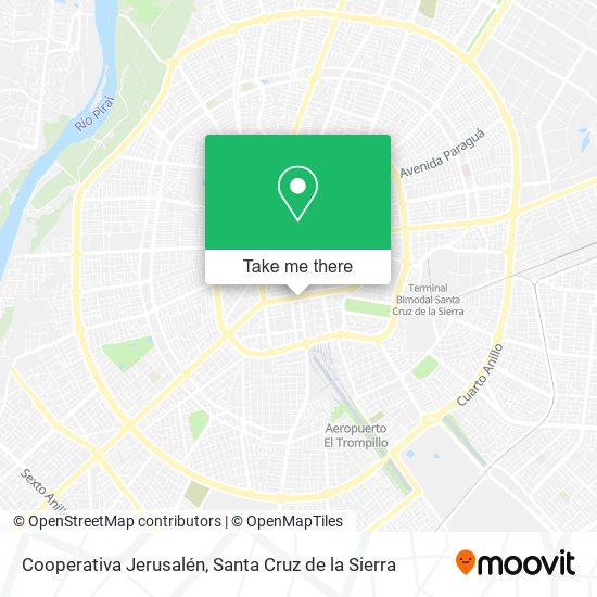 Cooperativa Jerusalén map
