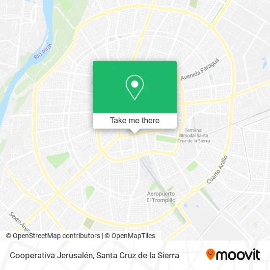 Mapa de Cooperativa Jerusalén