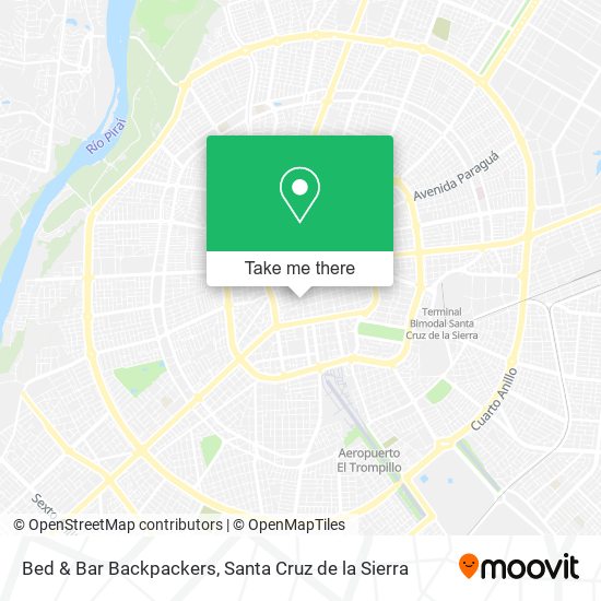 Mapa de Bed & Bar Backpackers