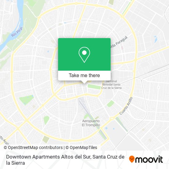 Downtown Apartments Altos del Sur map