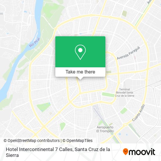 Hotel Intercontinental 7 Calles map