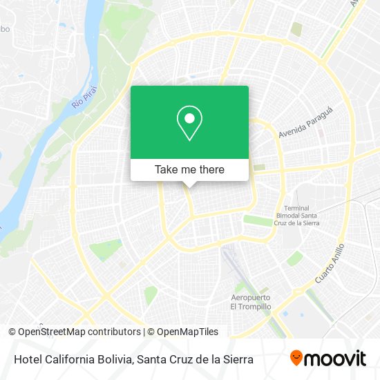 Hotel California Bolivia map