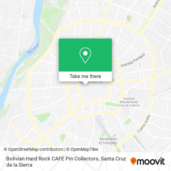 Bolivian Hard Rock CAFE Pin Collectors map