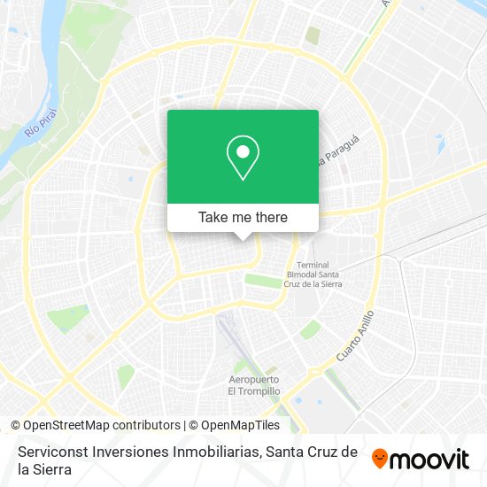 Serviconst Inversiones Inmobiliarias map