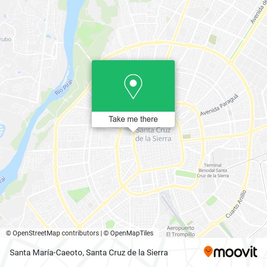 Santa María-Caeoto map