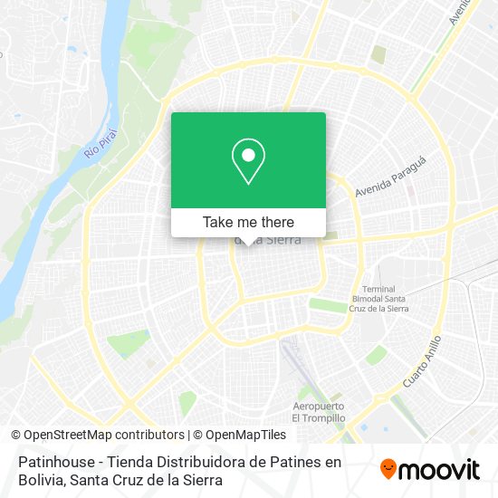 Patinhouse - Tienda Distribuidora de Patines en Bolivia map