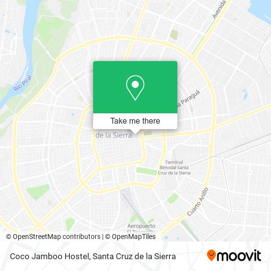 Mapa de Coco Jamboo Hostel