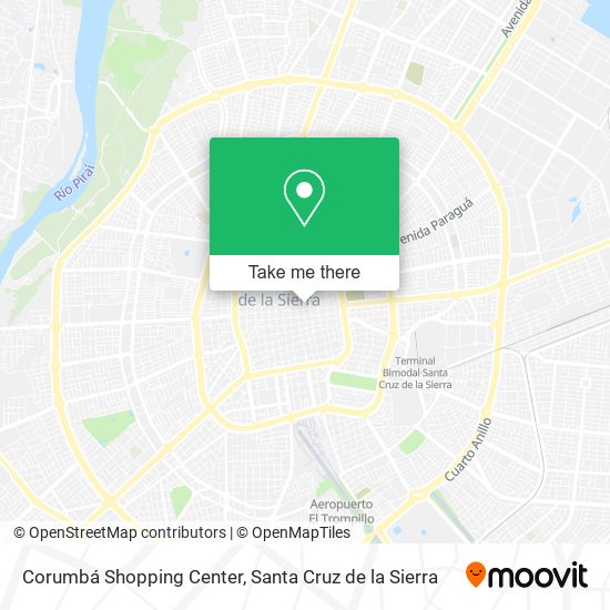 Corumbá Shopping Center map