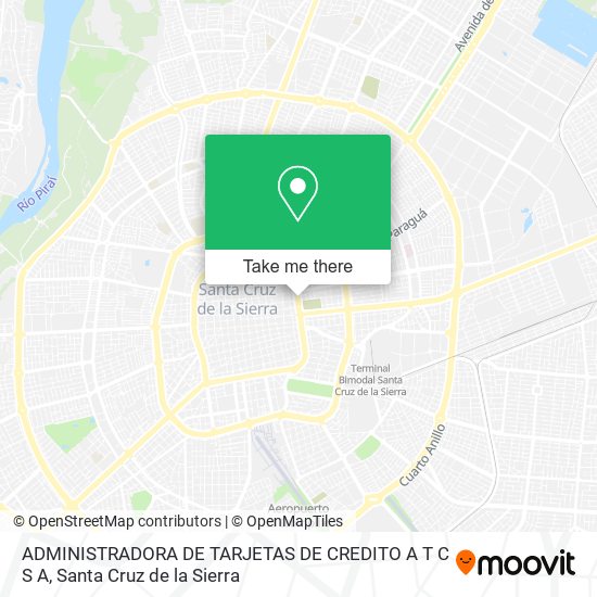 Mapa de ADMINISTRADORA DE TARJETAS DE CREDITO A T C S A