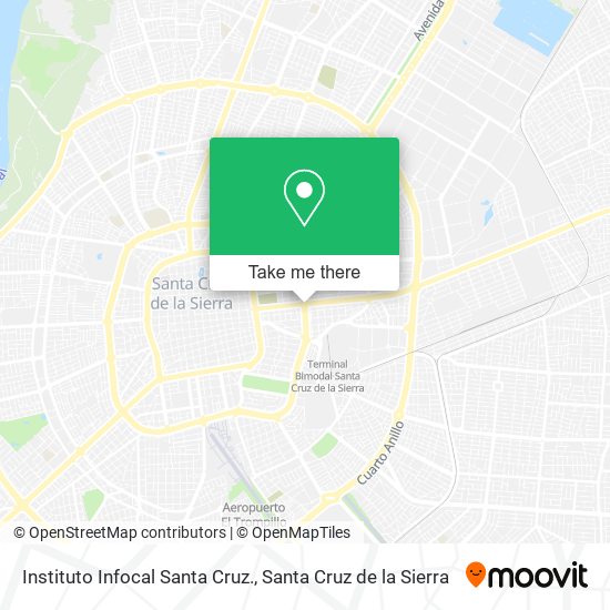 Instituto Infocal Santa Cruz. map