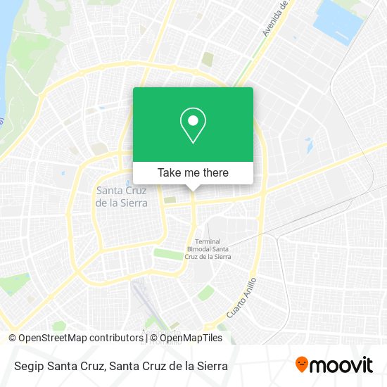 Segip Santa Cruz map