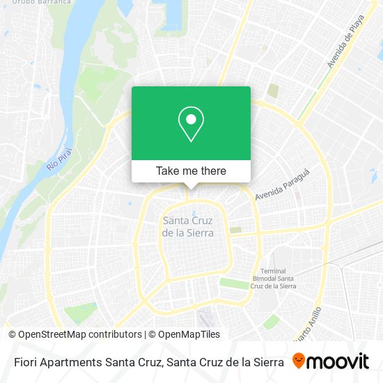 Fiori Apartments Santa Cruz map