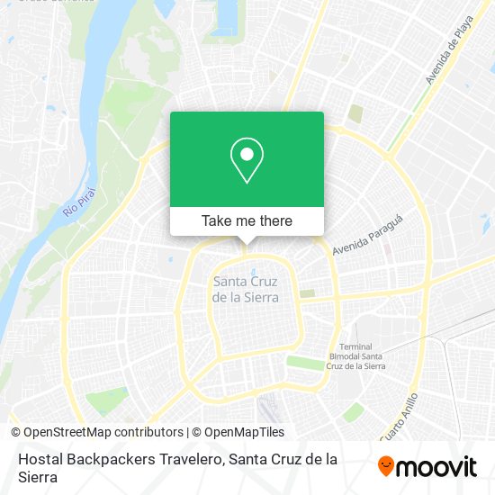 Hostal Backpackers Travelero map