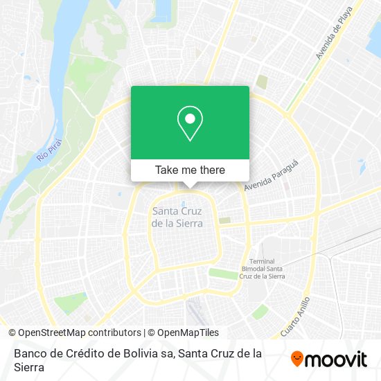 Banco de Crédito de Bolivia sa map