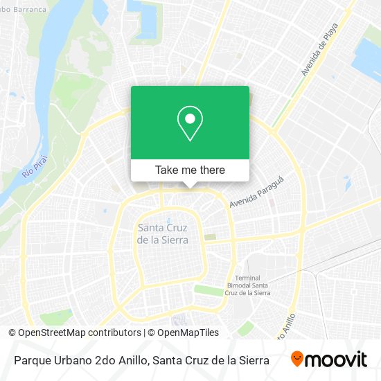 Parque Urbano 2do Anillo map