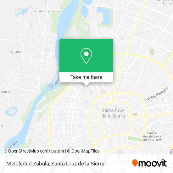 M.Soledad Zabala map