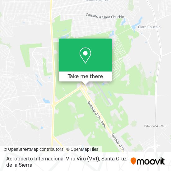 Aeropuerto Internacional Viru Viru (VVI) map