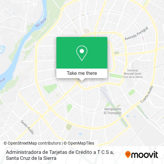 Mapa de Administradora de Tarjetas de Crédito a T C S a