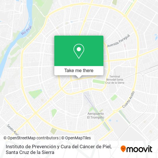 Mapa de Instituto de Prevención y Cura del Cáncer de Piel