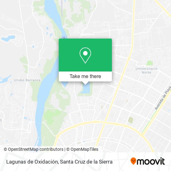 Lagunas de Oxidación map