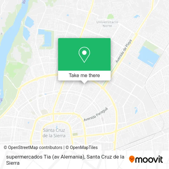 Mapa de supermercados Tia (av Alemania)